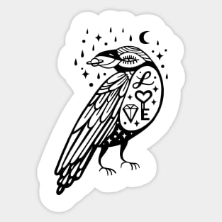 magic crow Sticker